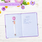 Pjdrllc Diary For Girls With Lock And Keys, Kids Journal Travel Notebook For Writing, Cute Secret Diary With Multicolored Pen, Stickers, Bracelet, Practical Gift For Birthday, Easter (A Cute Cat)