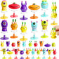Eerrhhaq 30 Pcs Spring Launchers Toys,Big Eye Monster Jumping Popper Toy,Pop Up Bouncy Spring Toys For Kids,Pinata Toys,Goodie Bags,Classroom Prizes