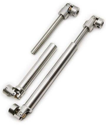 VICRAZZE 112-165mm and 138-213mm Stainless Steel Drive Shaft for 1/10 RC Crawler Traxxas TRX6 Axial SCX10 Wraith Capra D90 TF2 R