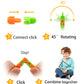 Ganowo 6 Pack Wacky Tracks - Snap Click Fidget Toys For Kids Adults Adhd Finger Sensory Autism Stress Relief