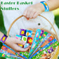 SUNPROUND 100Pcs Easter Slap Bracelets, Easter Basket Stuffers Party Favors Snap Wristbands for Kids Egg Fillers Gifts Exchange