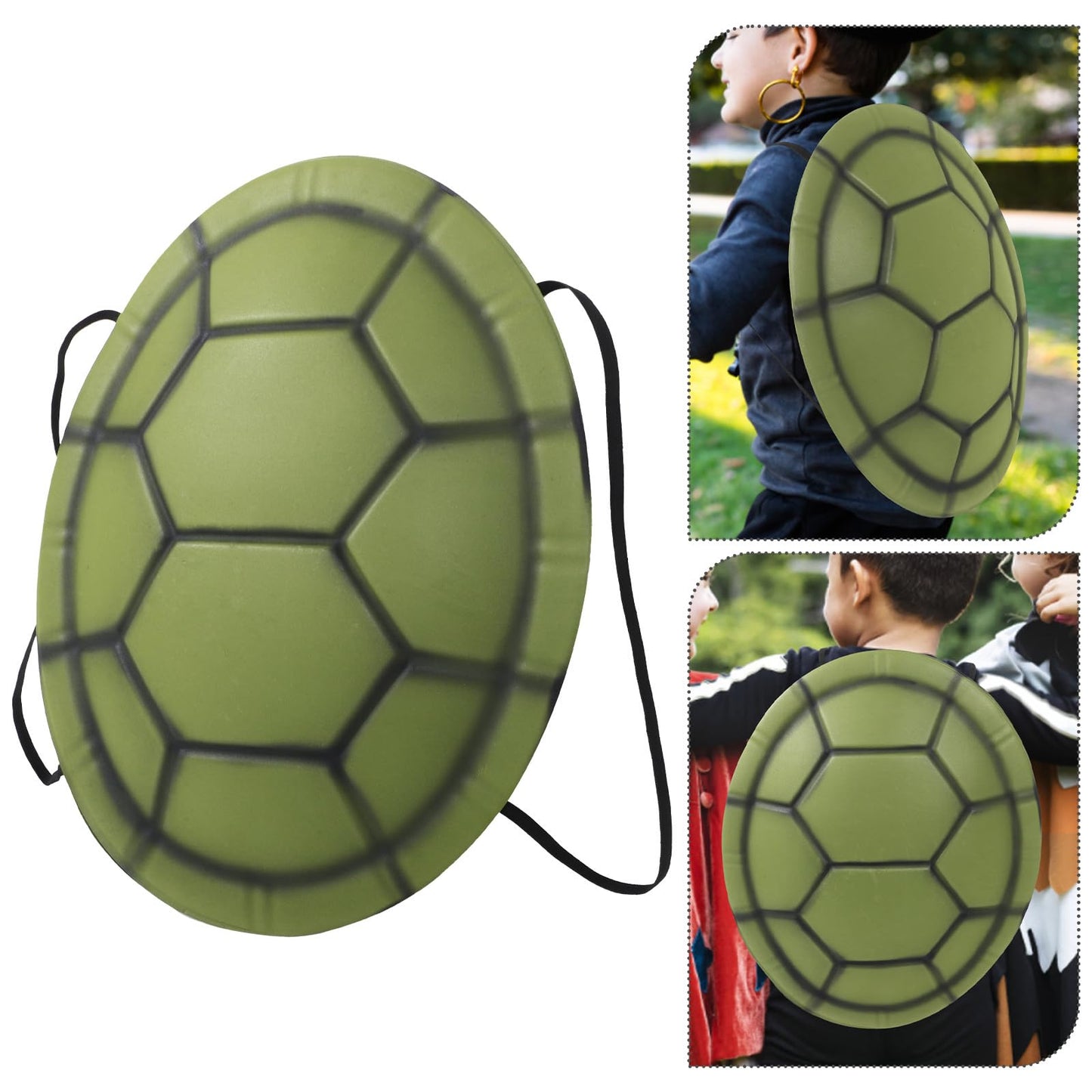 Tortoise Shells Props: 5pcs Costume Turtle Shell  Turtle Shell Backpack  Ninja Turtle Backpack  Funny Dress Up Shell Backpack  Animal Costume Cosplay Props  Halloween Party Fancy Dress Prop