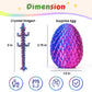 Yilcer 4Pcs 3D Printed Dragon Eggs With Dragon Inside Mini Dragon Egg Set Easter Eggs Articulated Dragon Mystery Dragon Egg Fidget Toy Surprise 3D Printed Animals Toy Set (Multicolor3-4Pcs)