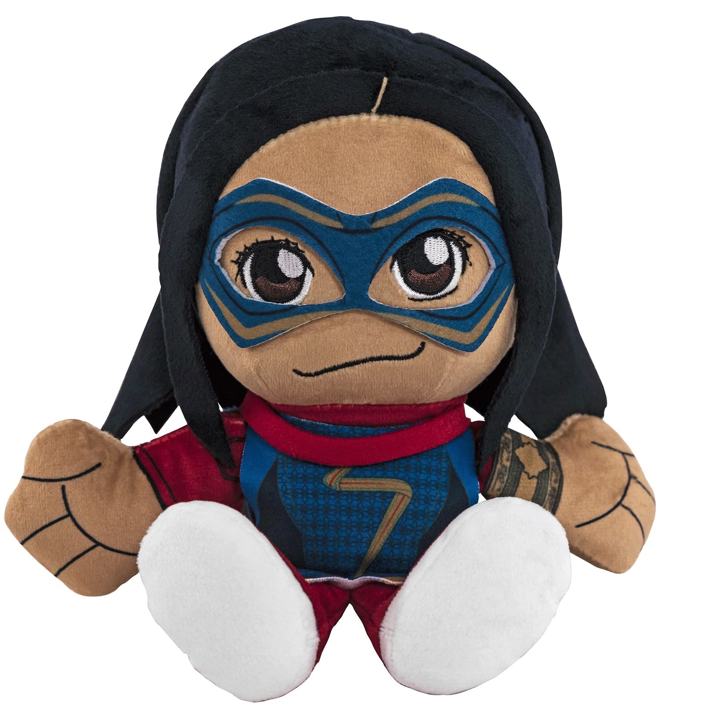Bleacher Creatures Ms. Marvel 8" Plush Toy - Soft Chibi Inspired Kuricha, Crystal Velboa Polyester, K8-MVM-MMA