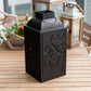 Seven20 Star Wars Stamped Lantern | Black Die-Cut Rebel Insignia Pattern | Indoor & Outdoor Use | 14 Inches Tall