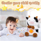 KOPHINYE 11" Breathing Cow Plush, Soft Stuffed Animal with Calming Music & Lights, Black and White, Model HXHBNNPM