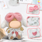 17cm Doll Clothes Labubu Clothes for 6.7inch(17cm) Dolls enhanced Doll Outfit with Hat and Accessories(Clothes Only) (Pink White)