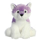 Aurora Wolf Stuffed Animal - 12" Purple Polyester - Huggable Destination Nation™ - Model 50331