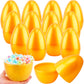 Haconba 12 Pcs 8 Inch Golden Easter Eggs Plastic Jumbo Fillable Easter Eggs for Egg Hunt Game Easter Party Favors Decoration