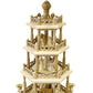 Alexander Taron Importer 16799 Richard Glaesser Pyramid-4 Tiers-Snowmen, Church, Animals-22.5 H W x 12 D, 22.5 x 12 x 12, Brown