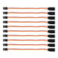 DIANN 10pcs 3-Pin JR Servo Extension Cable 1 JR Male to 2 Female JR Y Harness Servo Cable for RC Cars Trucks Airplanes Servo Rec
