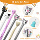 Moltby Cat Party Favors For Kids - 72Pcs Cat Themed Birthday Party Supplies, Cat Pens Erasers Stationery Set For Pet Theme Birth