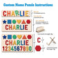 Ingifta Name Puzzle For Kids Personalized, Baby First Birthday Gifts, Wooden Custom Shapes Puzzle For Toddler 1-3, Montessori Le