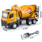 HAPYAD Cement Mixer Toy Truck Metal Cab, Big Construction Truck with Lights Sounds and Working Movable Parts, Friction Powered C