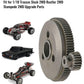 86T 48P Spur Gear Set Metal Steel with 19T 21T Pinions Gear Sets Upgrade Parts Replace Traxxas 4686 Fit for 1/10 Traxxas Slash 2