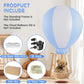 XLYLKS 3FT Inflatable Hot Air Balloon Decoration - Blue PVC for Baby Shower & Birthday Parties, Includes Air Pump, 38 x 33 x 38 inches
