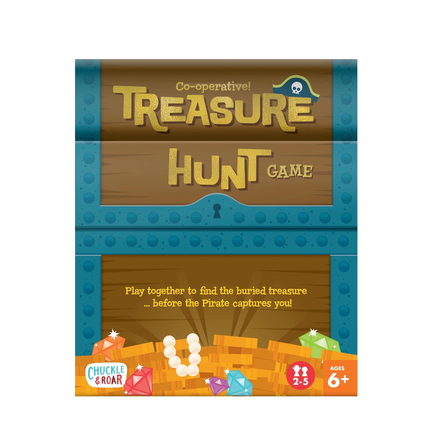 Chuckle & Roar Treasure Hunt Family Game - Preschool Active Search Game - Multicolor - Model 61010