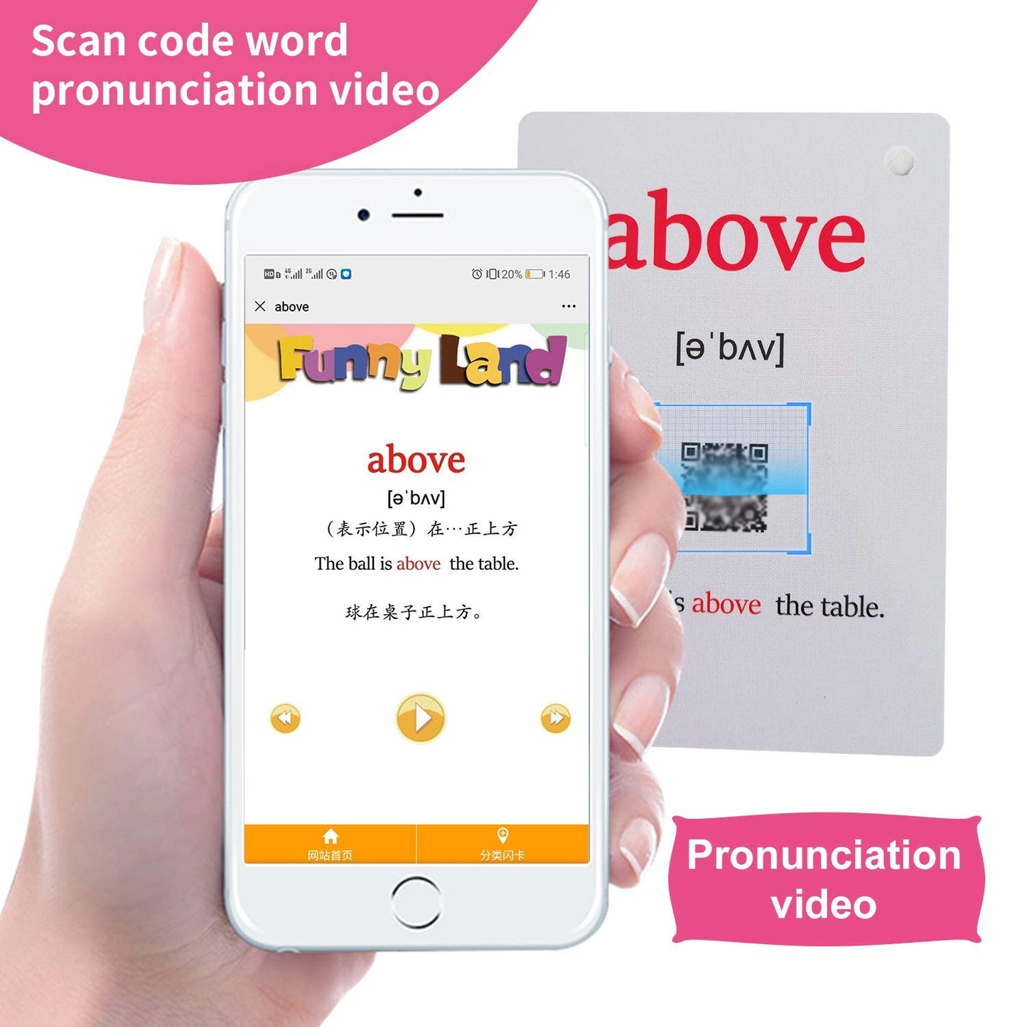 24PCS/Set Prepositions Kids Gifts English Flash Cards Pocket Card Educational Learning Baby Toys for Children Pre-Kindergarten