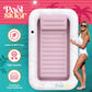 enhanced Inflatable Tanning Pool Lounger | XL Inflatable Tanning Bed for mature-themeds | Multipurpose Pool Floats | Inflatable Pool Float | Tanning Float - Pink