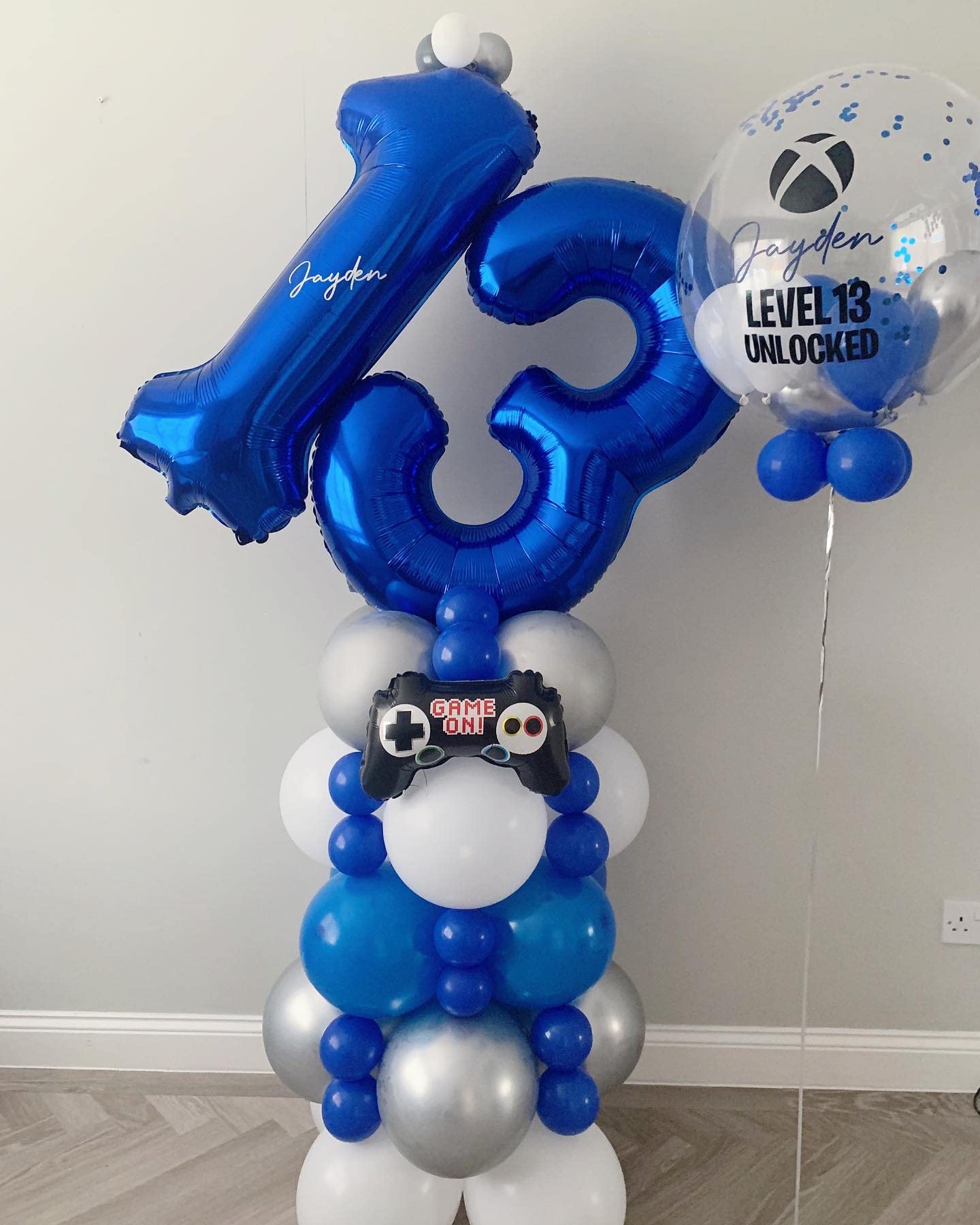 40 Inch Navy Blue 13 Number Balloons Giant Jumbo Huge 13 Or 31 Foil Mylar Helium Number Digital Balloons Dark Blue Birthday Myla