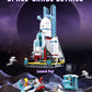 City Space Launch Center Building Set, Rocket Launchpad Building Kit With 4 Astronaut Minifigures For Stem Role-Play, Gift Toys For Boys 6-12, Compatible With Lego Space, 424 Pcs