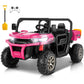 Hikole 24V Ride On Dump Truck For Kids With Remote Control, 2 Seater Ride On Utv With Dump Bed, Shovel, Led Light, Music, 3 Spee