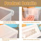 Flythww Toploader Storage Box, Trading Card Storage Box With 6 Dividers, Hard Plastic Box For Top Loaders, Sports Card Storage C