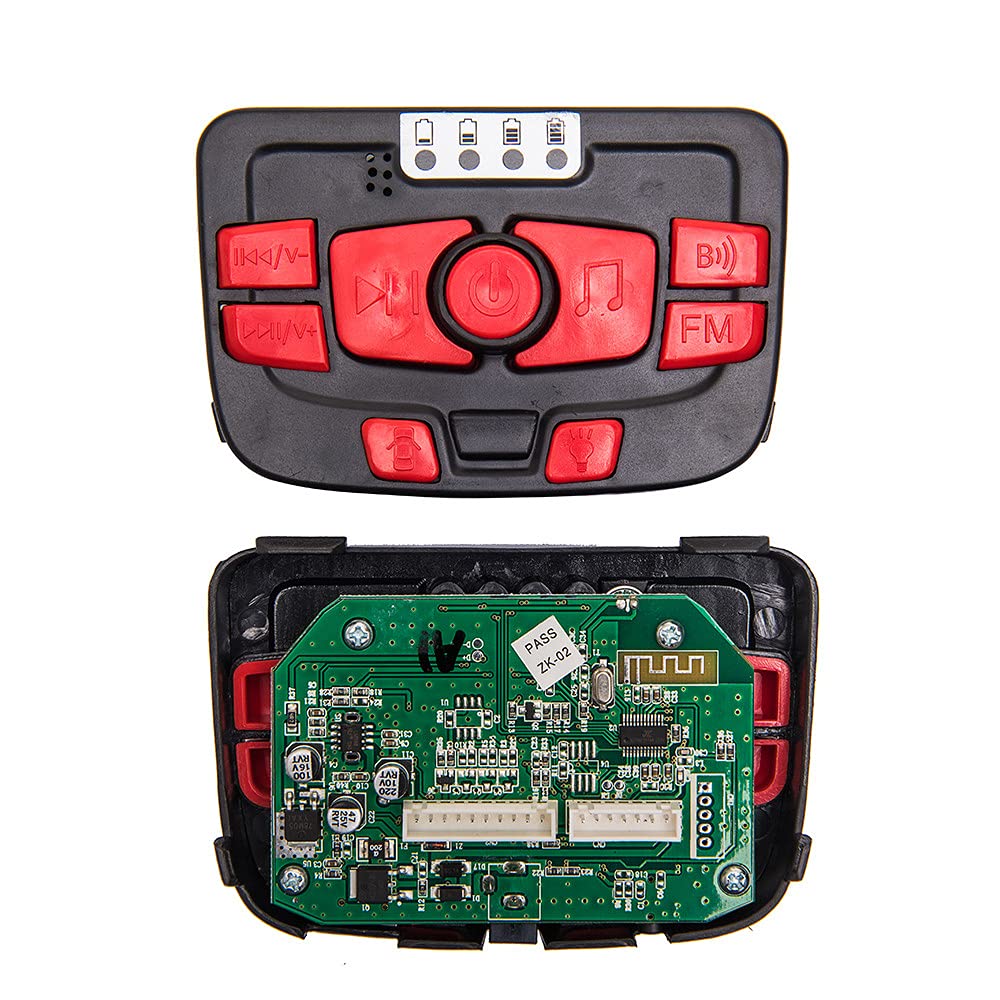 12V Children Electric Vehicle Power Medium Control Switch Multi-Function Bluetooth Connection Music Power Display Circuit Board Centre Panel Powered Wheel Replacement Parts