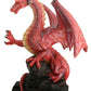 Red Dragon On Rock Fantasy Figurine