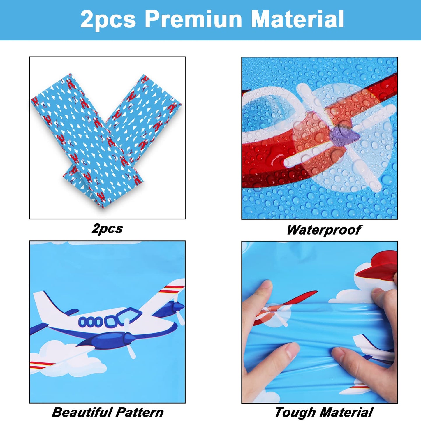 98 Pieces Airplane Birthday Party Decorations Supplies Airplane Party Plates And Napkins Plane Theme Paper Tableware Set Tablecl