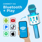 Move2Play, Kids Karaoke Microphone | Includes Bluetooth & 15 Pre-Loaded Nursery Rhymes | Birthday Gift For Girls, Boys & Toddler