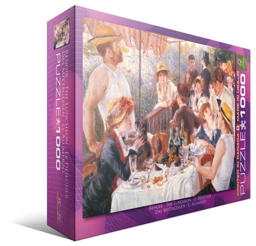Eurographics Luncheon Of The Boating Part By Pierre Auguste Renoir 1000 Piece Puzzle