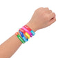 Neureyte 176 Pieces Birthday Rubber Bracelets(22 Styles),Colored Birthday Wristbands for Birthday Party Favors,Stretch Birthday