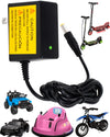 12V-Battery Charger For Bumper-Car Ride-On Toys - 12Volt 1A Charger For Best Choice, Wrangler, Kid Trax, Dynacraft Ride On Cars,