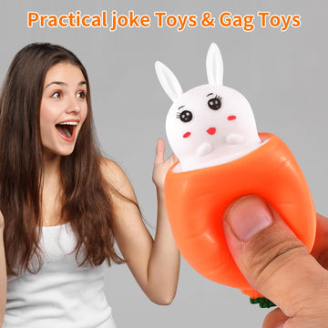 Oricraft Magic Carrot Rabbit Stress Relief Toy Surprise Rabbit Carrot Cup For Anxiety Relief, Adhd Squeeze Out The Surprises And Heal The Emotions, Sensory Toy For Autism