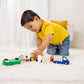 Melissa & Doug Wooden Town Vehicles Set in Wooden Tray (9 pcs)