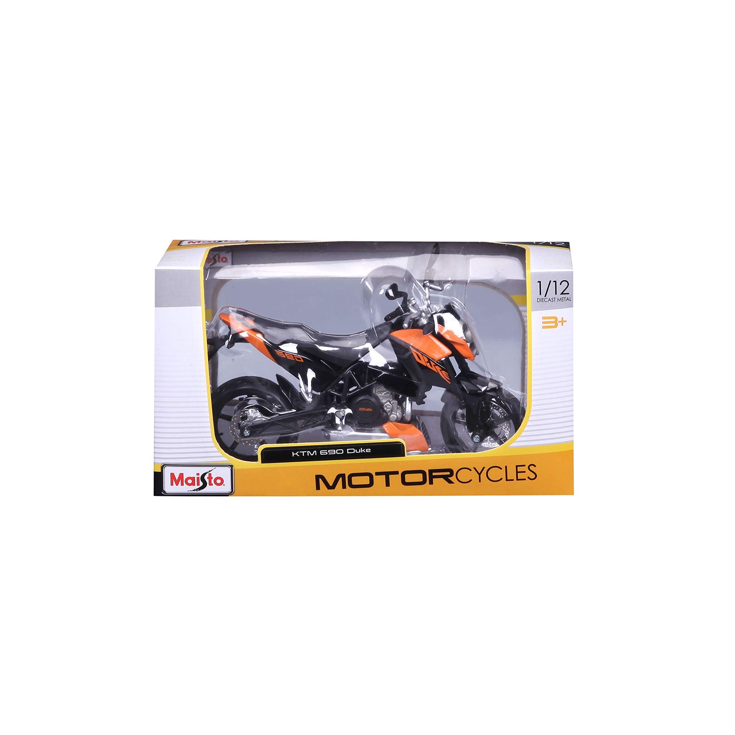 Maisto Ktm 690 Duke Orange And Black 1/12 Diecast Motorcycle Model
