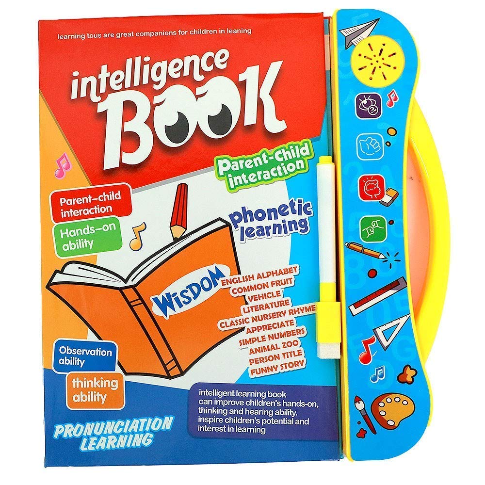 Kids Musical Learning Book with Sound | Interactive Touch & Learn Study Book | Alphabet, Numbers, Animals, Vehicles, Music, Inst