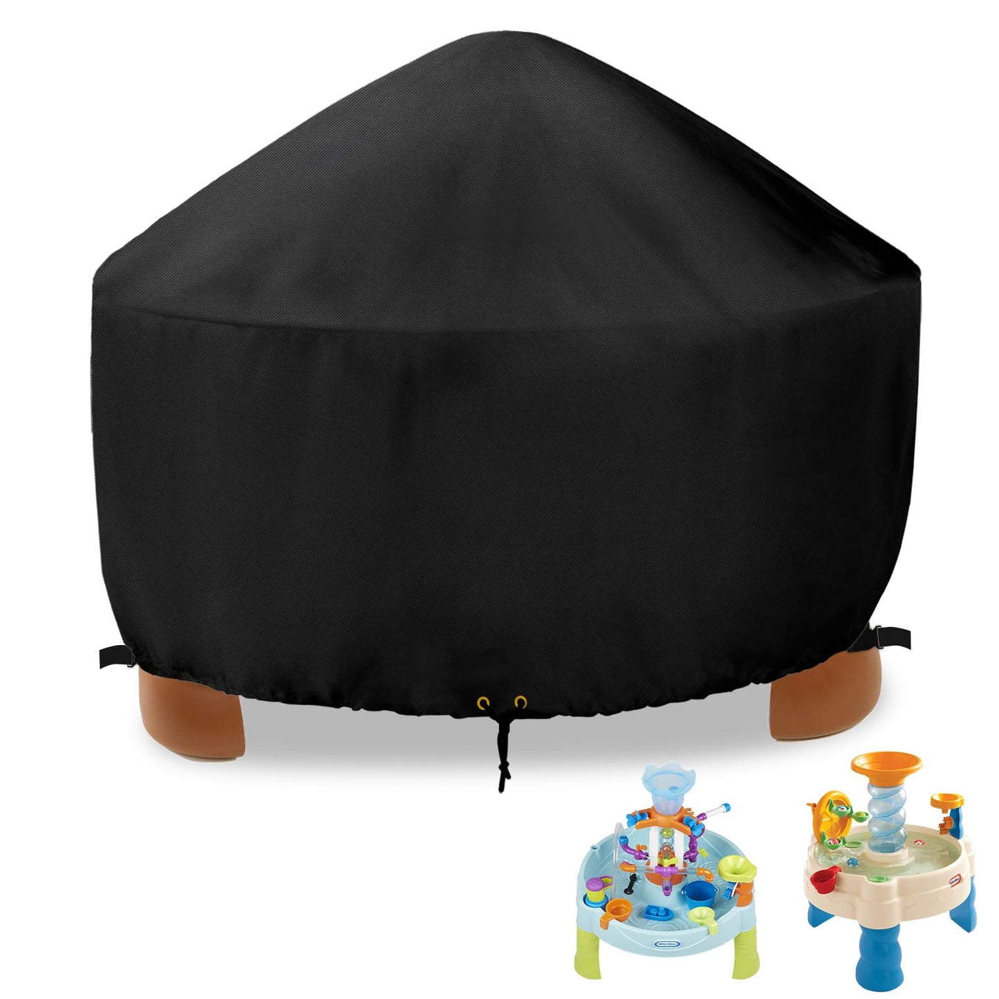 RICHIE Kids Water Table Cover Round for Little Tikes, Waterproof Dustproof Anti-UV Water Table Toys for Toddlers Cover, Sand Wat