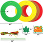 Fancy Land 16 Sets Thanksgiving Crafts for Kids Foam DIY Wreath Ornaments Craft Kits Fall Thanksgiving Activities Classroom Home