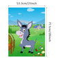Morcheiong Party Game - Pin The Tail on The Donkey with 48 Colorful Tails - Medium Size Birthday Party Supplies and Farm Decorations