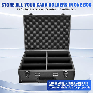 Hesplus Toploader Storage Box For 3'' X 4'' 35Pt Rigid Card, Top Loaders Card Holder Hard Case, Trading Card Storage Box For Spo