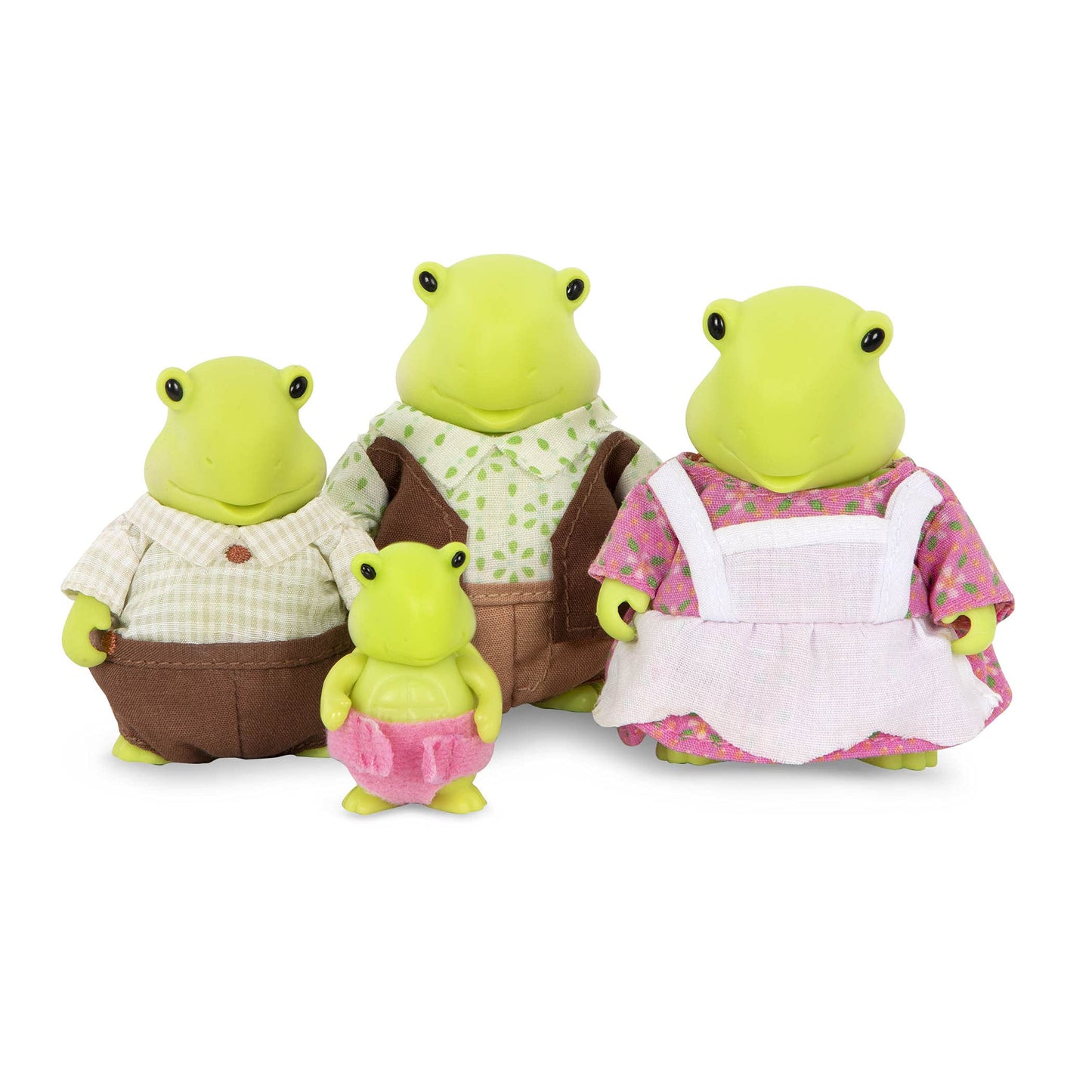Li'l Woodzeez Tidyshine Turtle Family Set - 4 Collectible Dolls with Storybook - Multicolor - Gift for Kids Age 3+