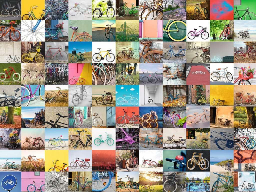 Ravensburger 99 Bicycles And More ... 1500 Piece Jigsaw Puzzle For Adults - 12000697 - Handcrafted Tooling, Made In Germany, Every Piece Fits Together Perfectly