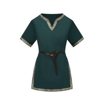 Emitory Boys Medieval Knight Costume Kids Tunic Renaissance V Neck Shirt Viking Vintage Warrior Halloween Tops