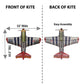 X-Kites WindNSun FlightZone Mustang Ripstop Nylon Air Kite  53 Inches Wide