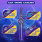 Infinity Nado Battling Toys Battle Set with Spinning Top & Sword Launcher, Lightning Purple, Model EU654127, for Ages 5-12