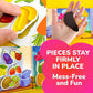 Quokka Travel Magnetic Puzzles For Toddlers 1-3 - 20+Pcs Fruits Game With Extra-Long Play Book - Fun Travel Game Toy For Kids Ag