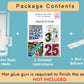 JoyBox Design 3FT Number 4 Mosaic Balloon Frame Kit - Light Up Foam Board for Birthday Decoration