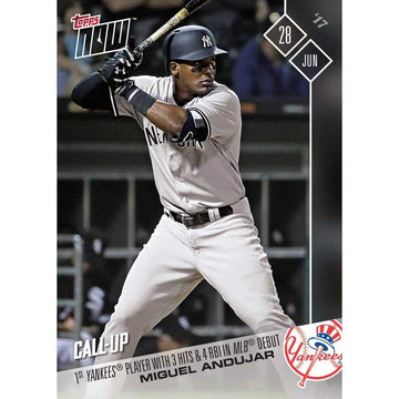 Mlb Ny Yankees Miguel Andujar #307 2017 Topps Now Trading Card